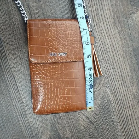 Nine West Women’s Chic Brown Crossbody Bag with Tassel - Picture 11 of 11